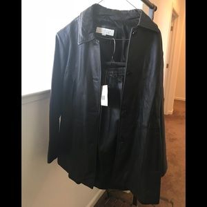 BRAND NEW (w/tags) 2 Piece Leather Skirt  Set